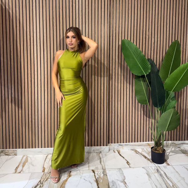 DRESS HALTERNECK